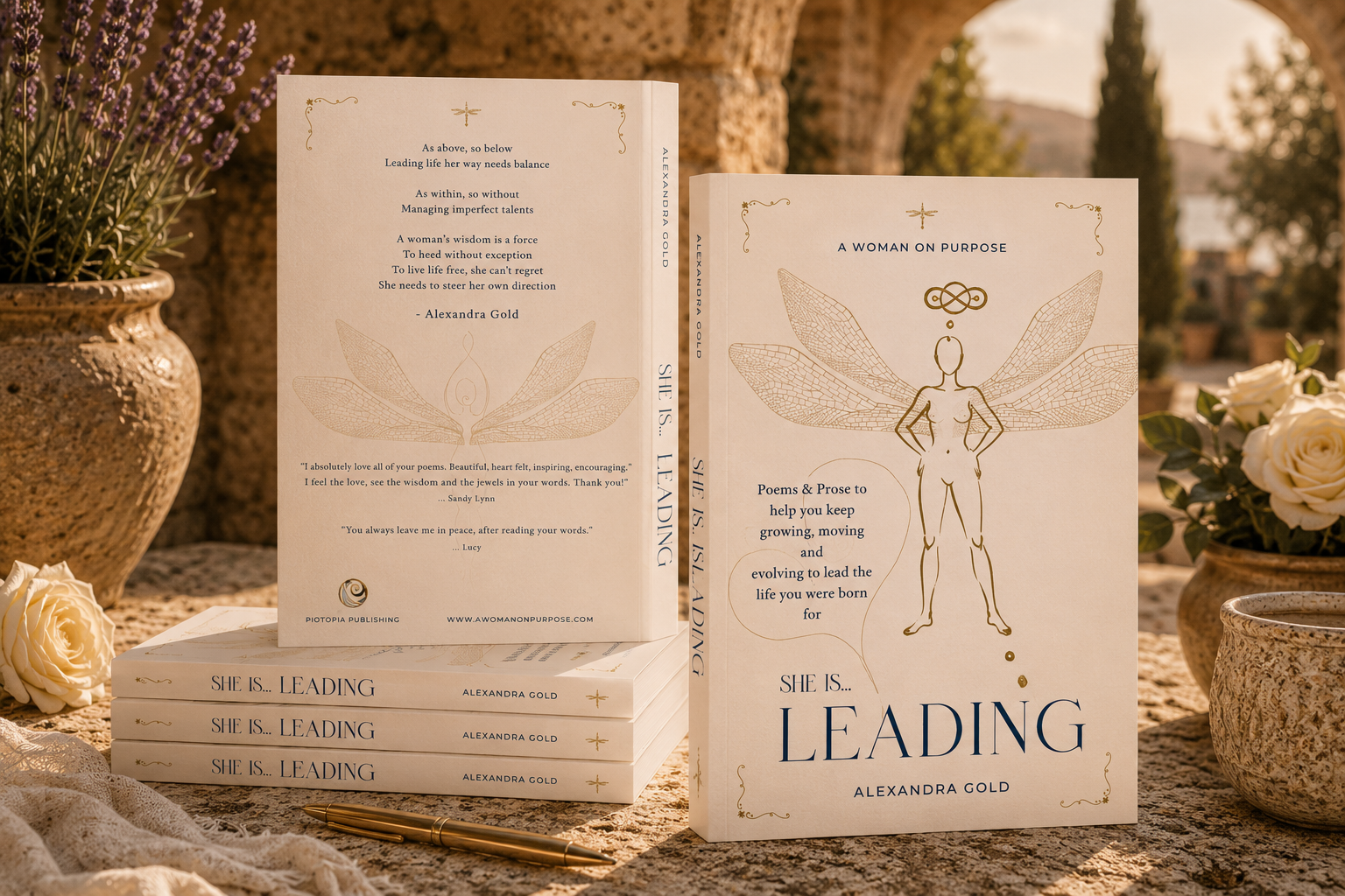 She Is Leading poetry collection by Alexandra Gold.