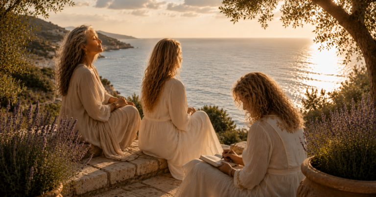 Women reflecting together