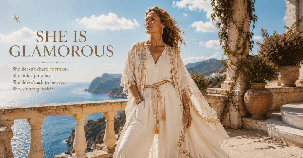 She Is Glamorous — A Woman On Purpose poem image