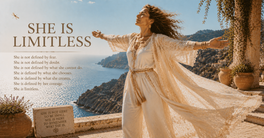 She Is Limitless — A Woman On Purpose poem image