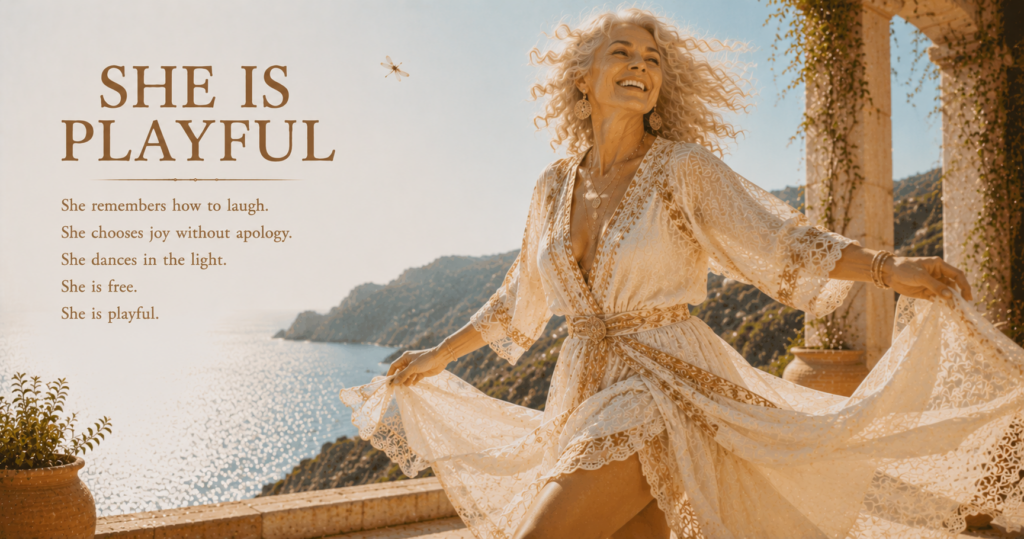 She Is Playful — A Woman On Purpose poem image