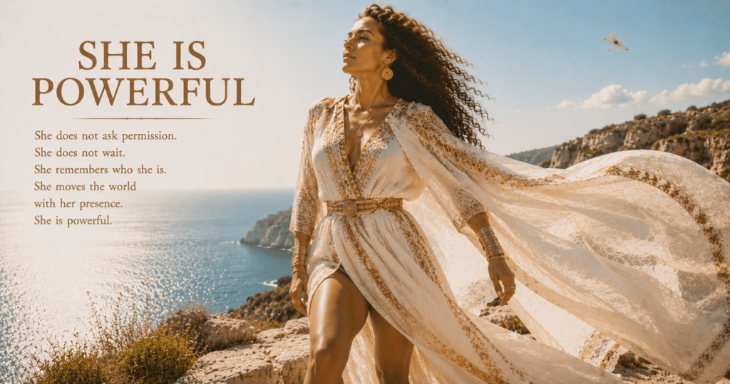 She Is Powerful — A Woman On Purpose poem image