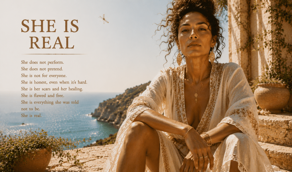 She Is Real — A Woman On Purpose poem image