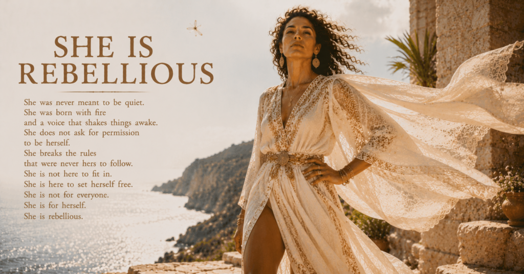 She Is Rebellious — A Woman On Purpose poem image