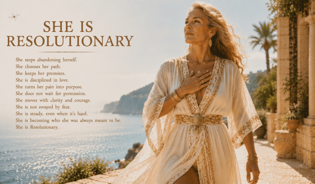 She Is Resolutionary — A Woman On Purpose poem image