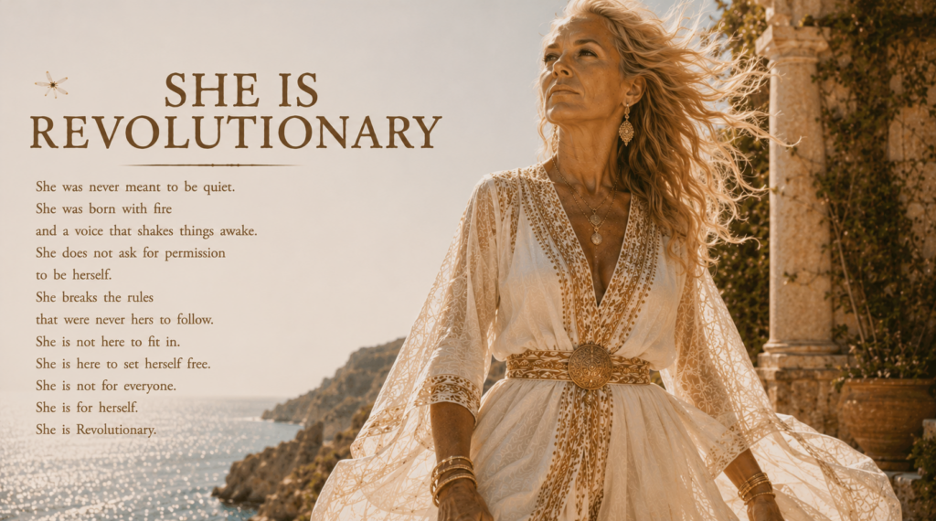 She Is Revolutionary — A Woman On Purpose poem image