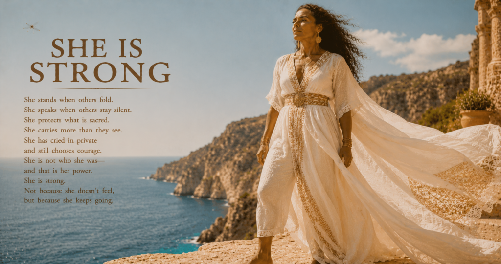 She Is Strong — A Woman On Purpose poem image