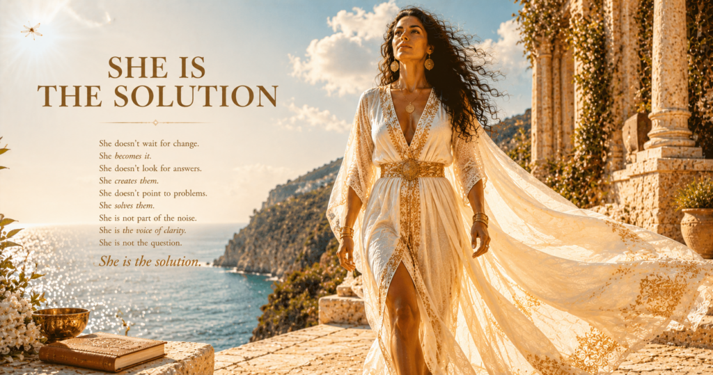 She Is The Solution — A Woman On Purpose poem image