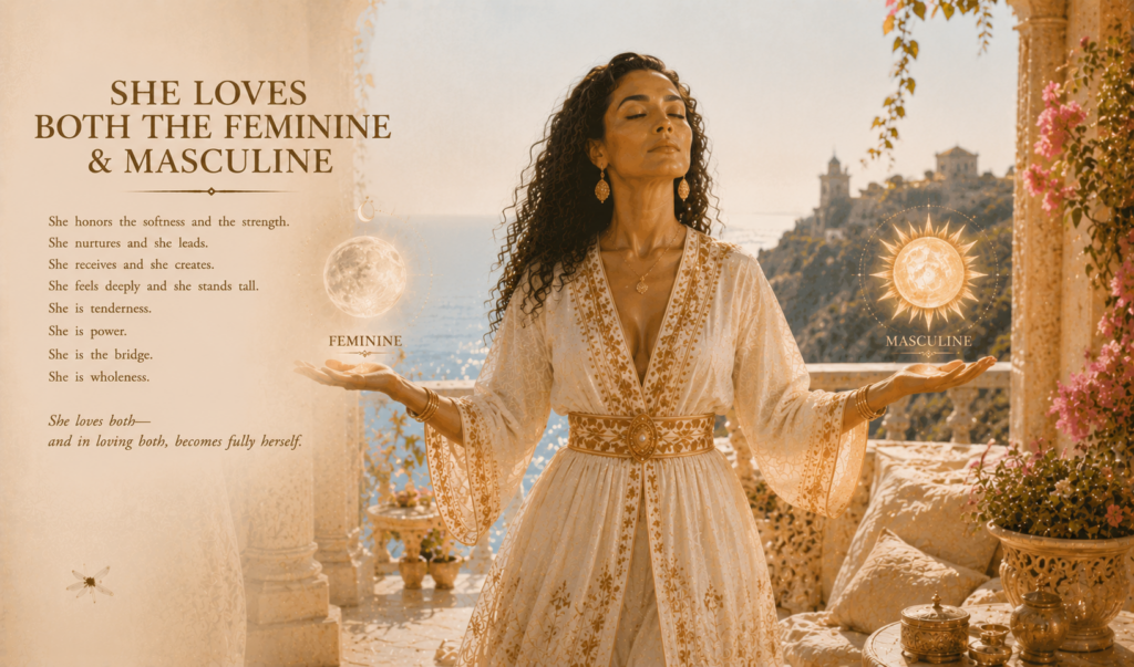 She Loves Both The Feminine & Masculine — A Woman On Purpose poem image