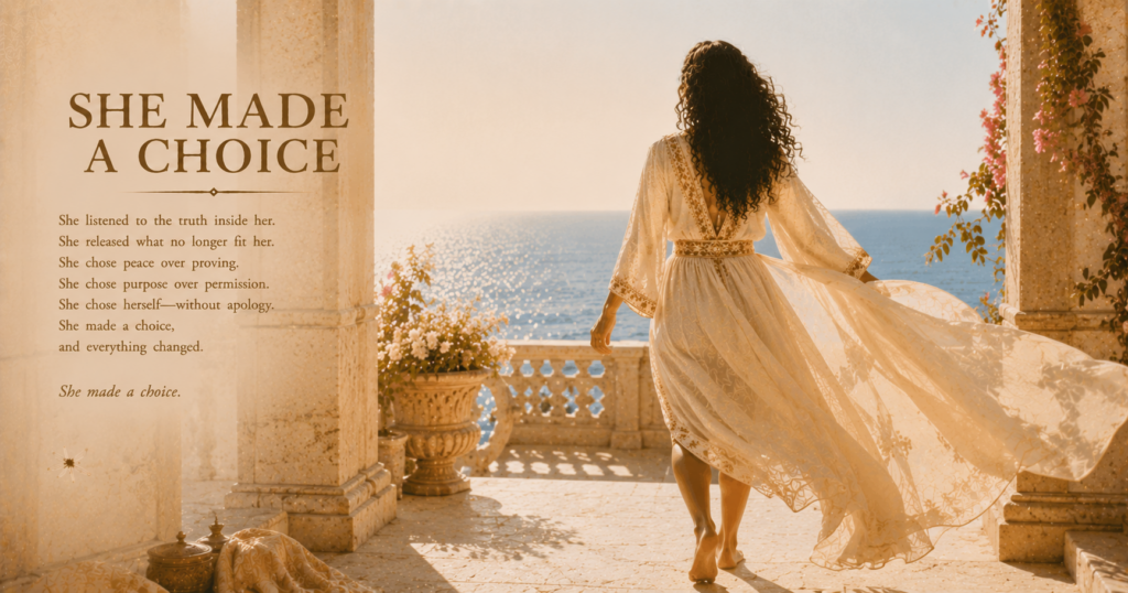 She Made A Choice — A Woman On Purpose poem image