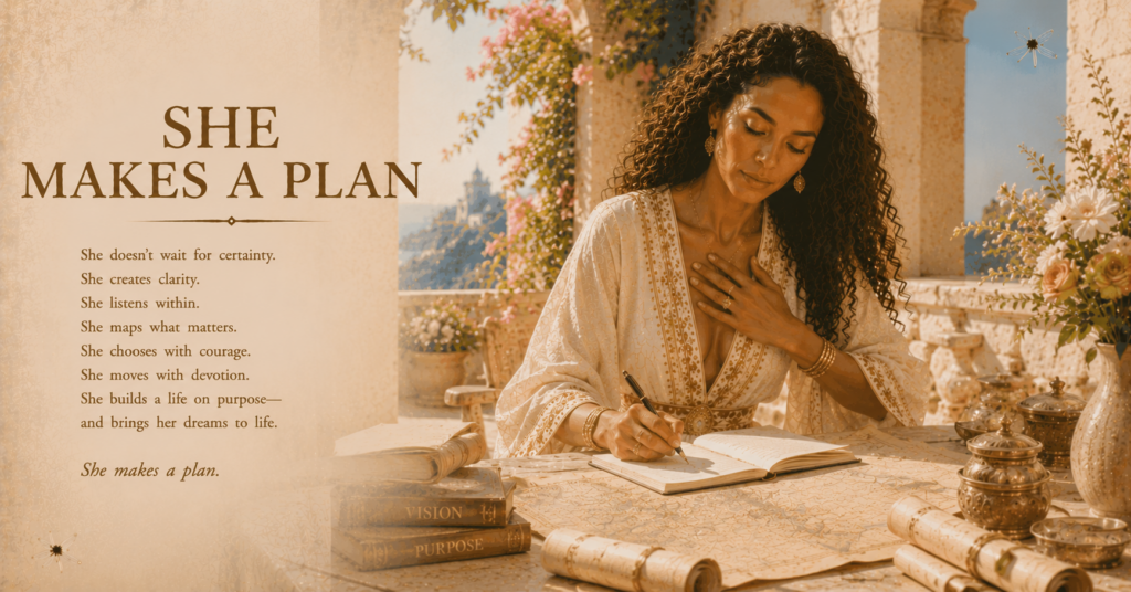 She Makes A Plan — A Woman On Purpose poem image