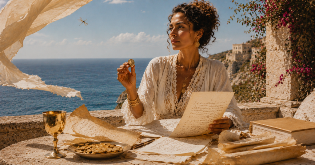 She Sells Gold — A Woman On Purpose poem image