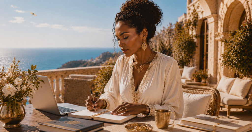 She Takes Action — A Woman On Purpose poem image