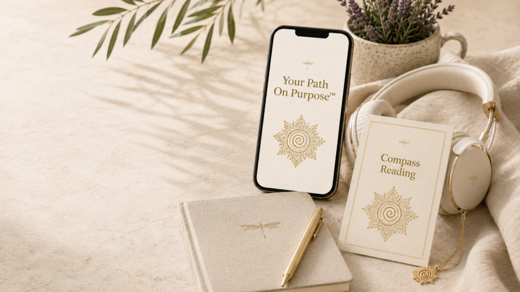 Your Path On Purpose audio experience and Compass Reading — A Woman On Purpose